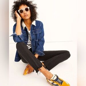 MADEWELL Cali Demi-Boot Jeans Berkeley Black Chewed-Hem Edition 27